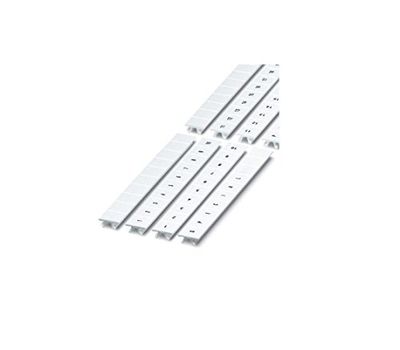 PHOENIX CONTACT ZB10 Lot de 10 marqueurs pour pinces à ruban ZB10, LGS : FORTL.ZZZZZAHLEN 91-100 - Longueurs imprimées avec les chiffres continus - Largeur 10 mm - Blanc
