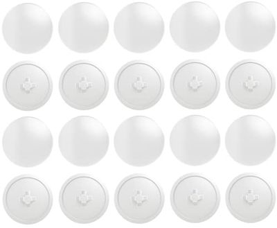 cyclingcolors 20x Capuchón para Tornillo pz3 Blanco embellecedores Tornillos Tapones tapón Muebles plastico