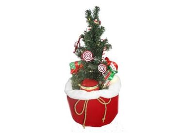 F.G.F. Import Export Árbol con Luces y Decoraciones, 60 cm, 90276, como Fotos, Talla única