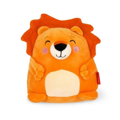 Legami - Peluche Super Soft, thème Lion, Format Mini, avec Carte d'Identité Personnalisable, Tient Debout, 14x15x12 cm