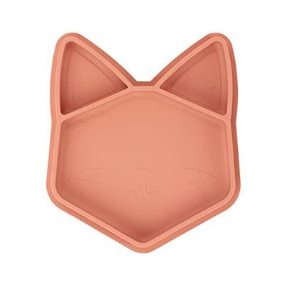 Babymoov ISY PLATE Terracotta Fox silicone divided plate