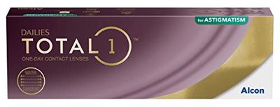 Dailies Total 1 for Astigmatism Lenti a Contatto Giornaliere, 30 Lenti, BC 8.6 mm, DIA 14.5 mm, CYL 1.25, Asse 170, -01.00 Diopt