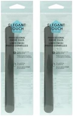 Elegant Touch Professional Emery Boards Nail Care Tools, Medium (Pack of 2)