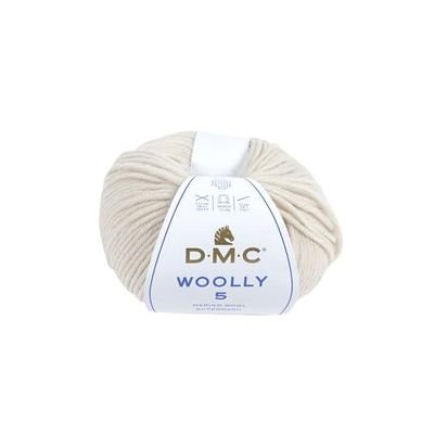 DMC "Woolly 5" Merino Wool, Cream, 50g