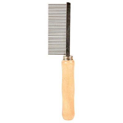 Trixie Wooden Handle Hair Comb, 18 cm, for Cats and Dogs