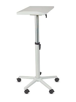 Maul Beamerbord Maulpro, Bord För Projektor Och Projektor, Steglöst Höjdjusterbart Laptopstativ, Stabilt Stjärnben Med 5 Hjul, Kontorsmöbler För Bärbar Dator, Bärbar Dator Och Surfplatta, Grå
