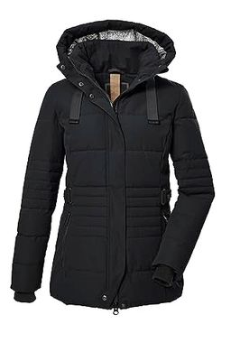 G.I.G.A. DX Femme Veste matelassée avec capuche amovible/veste fonctionnelle aspect duvet GW 25 WMN QLTD JCKT, black, 42, 39930-000