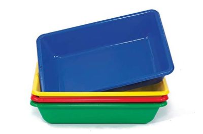 EDX Education 53901 Colour Desktop Sand and Water Tray (Pack of 4)