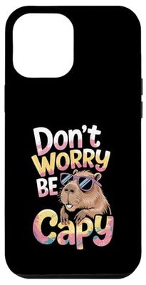 Don't Worry Be Capy Funny Cool Capybara Sunglasses Custodia per iPhone 12 Pro Max