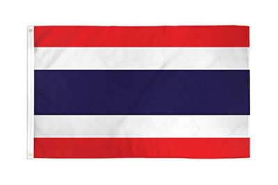 AZ FLAG - Bandera Tailandia - 90x60 cm - Bandera Tailandésa 100% Poliéster con Ojales de Metal Integrados - 50g - Colores Vivos Y Resistente A La Decoloración