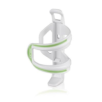 XLC Zubehör Trinkflaschenhalter Sidecage Pieces de Velo Mixte, Blanc/Vert, 15x7.6x7.6cm