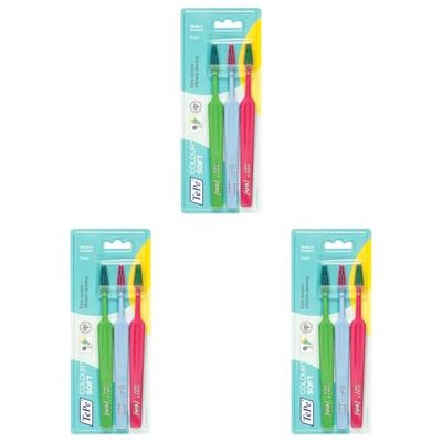 TePe Spazzolino da denti, Soft, Multicolor, 3 pezzi