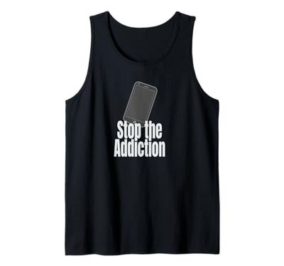 Detener la adicción al teléfono Camiseta sin Mangas