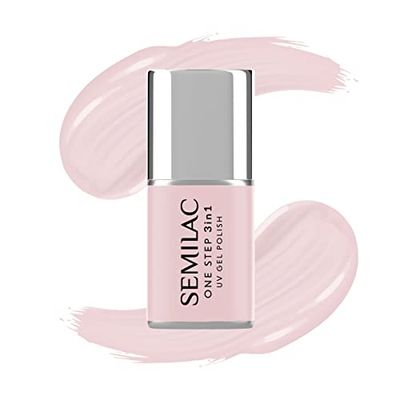 Semilac One Step Vernis à ongles UV 3 en 1 S254 Rose Beige 7 ml