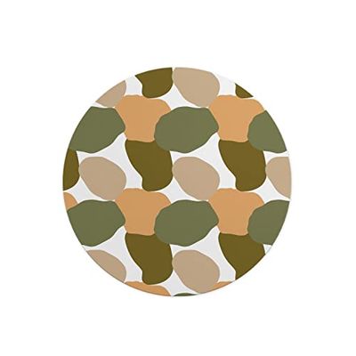 Questo Casa, Round Digital Printed Mouse Pad, Non-Slip Base, for Office and Home, Diameter:22cm