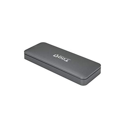 Externe behuizing voor M.2 NGFF-harde schijven met USB 3.1 GEN1-aansluiting, grijs, ideaal voor snelle gegevensoverdracht en effectieve bescherming van het apparaat.