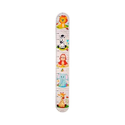 Hess houten speelgoed 14602 - houten meetlat voor kinderen, serie Zoo, handgemaakt, 4-delig, geschikt voor een lichaamslengte van ca. 66 tot 152 cm