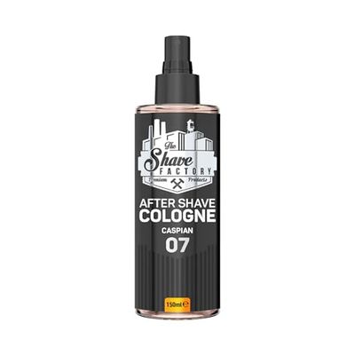 The Shave Factory Aftershave Cologne for Men – Caspian 150ml – Fresh, Invigorating, and Warm Scent – Aquatic, Citrus & Woody Fragrance – Soothes Irritation, Refreshes the Skin
