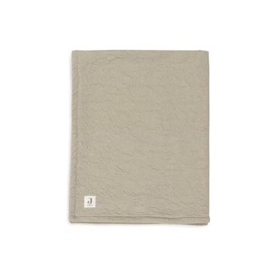 Jollein 516-522-67052 Kinderdeken met fleece Soft Waves Olijf (100x150 cm)