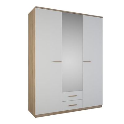 Demeyere Armoire 3 Portes Ouvrantes+Miroirs+2 Tiroirs Selena
