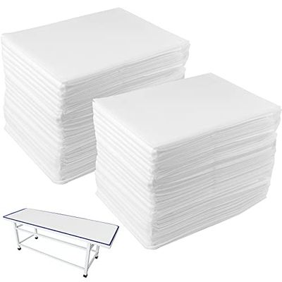 DEAYOU 40 stuks spa-lakens, niet-geweven stoffen bedhoes voor tatoeages, hotels, schoonheidsspecialiste, 31 x 67 inch, oliebestendig