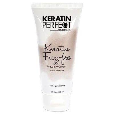 Keratin Perfect Frizz-free Blow-dry Crème pour Tout Types de Cheveux 2.5 oz 75 ml 1 Unité