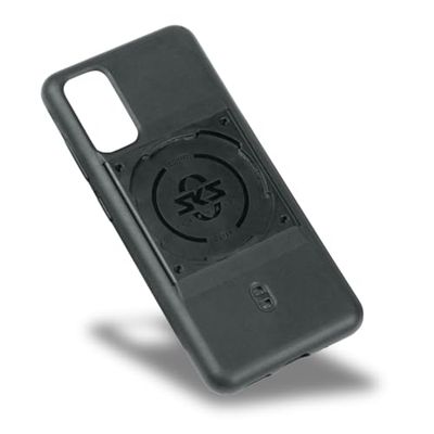 SKS GERMANY COMPIT COVER per Samsung S20, cover per cellulare con dispositivo di fissaggio (compatibile con il sistema COMPIT, in plastica bicomponente resistente all'usura, piacevole al tatto), nero