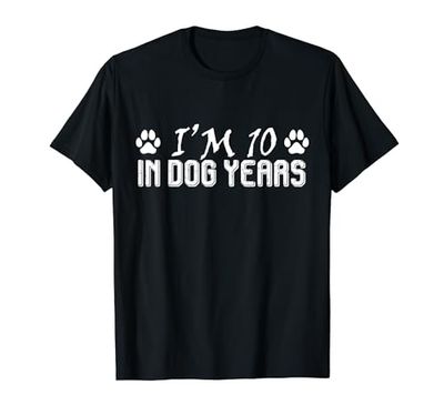 I'm 10 in Dog Years, divertido 70 cumpleaños, 70 años Camiseta