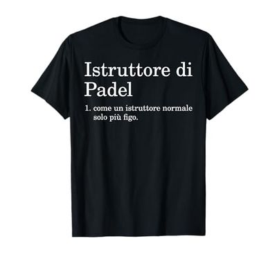 Padel Istruttore Coach Maestro Maglietta