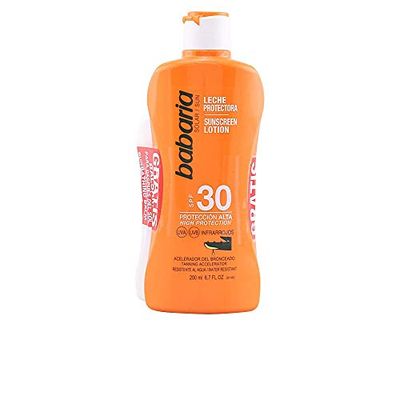 BABARIA pack leche protectora solar spf 30 + bálsamo after sun calmante 100 ml