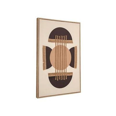 Romimex Tableau jute corde 60 x 90 x 5 cm