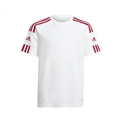 adidas SQUAD 21 JSY Y, Short de tennis garçons, white/team power red, 1314