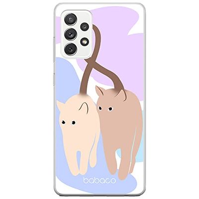 ERT GROUP mobiltelefonfodral för Samsung A52 5G / A52 LTE 4G / A52S 5G originalt och officiellt licensierat Babaco mönster Cats 013, fodral tillverkad av TPU-plast