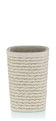 Kela Salle de bain Gobelet Poly, Beige, 7 mm X 7 mm