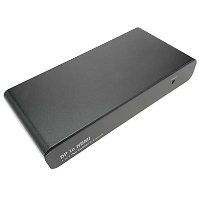 BeMatik Adaptador de DisplayPort 1 x DP a 4 x HDMI com função de videowall de 4 portas
