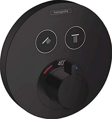 Hansgrohe 15743670 Termostato, Nero Opaco, 2 Funktionen