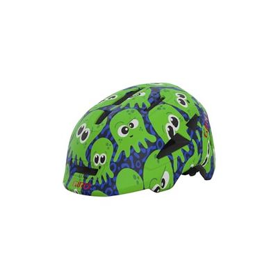 Giro Unisex Jeugd Scamp II Helmen, Matte Midnight/Bright Green Inked, S