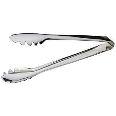 PIAZZA - Pinzas de cocina multiusos de acero inoxidable de 30 cm, pinzas de alta calidad y resistentes al calor, muelle para barbacoa, hamburguesas, pasta, espaguetis, postres, decoración, ensaladas