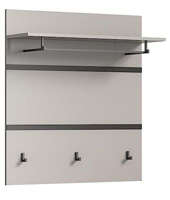 xonox.home Perchero Jaru X82C4621, Madera de ingeniería, Gris, ca. 85x93x25cm