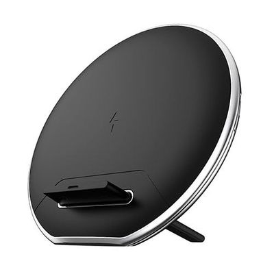 Draadloze oplader, 10 W, compatibel met Qi-apparaten, snelle laadsnelheid, ideaal voor het opladen thuis of op kantoor.