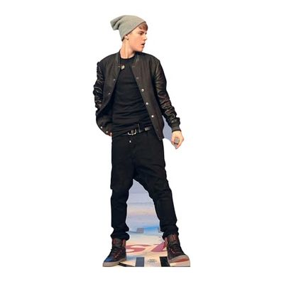 Justin Bieber no cenário 173 cm cartão
