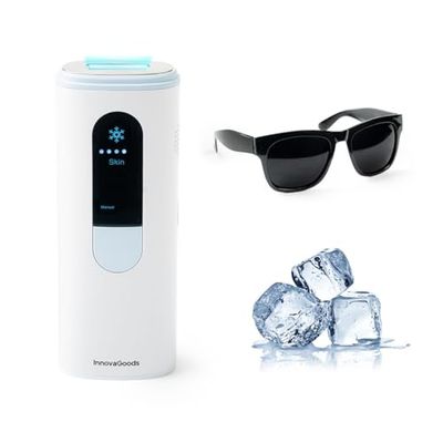 InnovaGoods® epilatore luce pulsata Cool Function, depilatore corpo donna IPL 5 livelli di energia e 2 modalità di utilizzo, 999.999 lampi, laser peli donna luce pulsata per gambe, bikini, ascelle