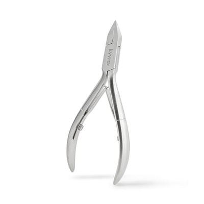 Pince à ongles incarnés Professionnelle, KYVORA, accessoire de pédicure et podologie, mâchoire triangulaire pointue, conception ALLEMANDE, taille moyenne
