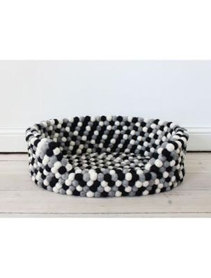 Wooldot - Svart vit hundbädd S 40 x 30 x 20 - (571400400084)