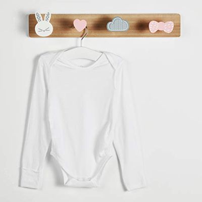 HappySkin Body pour bébé avec gants pliables Blanc 24 à 36 mois