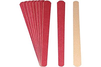 Titania Nail File 17 cm (Pack of 10 Card Sand, Quality Wood Pack of 24 g)