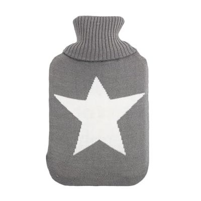 Bolsa de agua caliente 1,7L, forro flexible y agradable al tacto, dimensiones 20x32x4cm, ideal para aliviar dolores y mantener el calor.