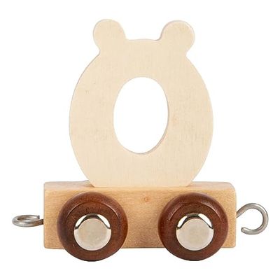 Small Foot 11759 Train de Lettres en Bois Ö, pour Train de Noms, tréma pour la décoration personnalisée de la Chambre des Enfants, pour Apprendre à Lire