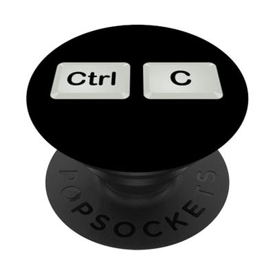 Control C - Ctrl C Kid Toddler Keyboard Caps Ctrl C Adulto PopSockets PopGrip Adhesivo