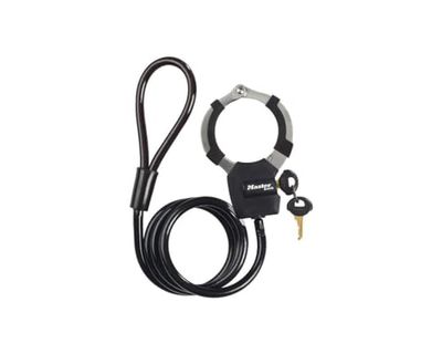 Master Lock Cable OB02247 Cykellås, Svart, 22.5 x 11.4 x 3.0 cm